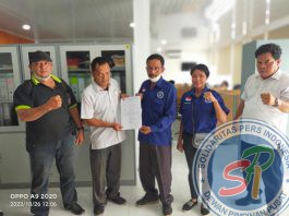 Pengurus DPW-SPI Sumut Terima SK dari Bakesbangpol