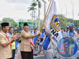 Bupati Alfedri Lepas 58 Kontingen PENAS XVI KTNA Menuju Kota Padang