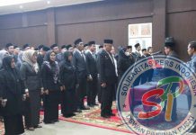 54 Pejabat di Lingkungan Pemkab Pelalawan Dilantik Oleh Sekda H Abdul Karim
