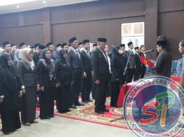 54 Pejabat di Lingkungan Pemkab Pelalawan Dilantik Oleh Sekda H Abdul Karim