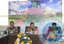 Kasdim 0322/Siak Hadiri Rapat Pembahasan Usulan Rekomendasi Cetak Sawah Baru di Bunga Raya