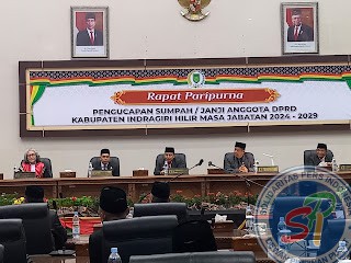 Sah, 45 Anggota DPRD Inhil Diambil Sumpah Jabatan, Berikut Nama-Namanya