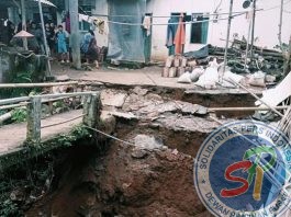 Penyebab Longsor Hujan Yang Cukup Tinggi Pada Akhir-akhir Ini Dan Tergerusnya Aliran Sungai Cikirining
