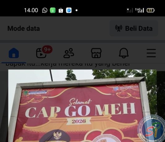 Diskominfotiks Rohil Klarifikasi Terkait Baliho Cap Go Meh Tanpa Foto Wakil Bupati
